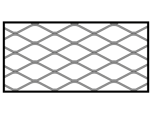 3/4 inch diamond opening structure