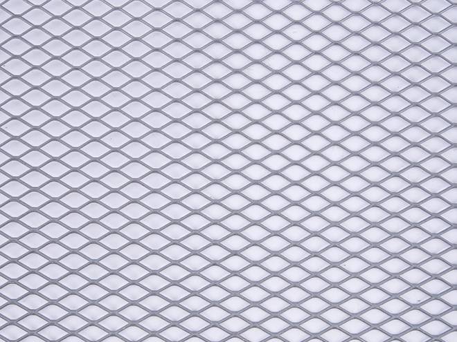 Diamond small hole expanded metal front view details